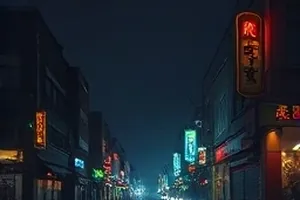 外墙斑驳的老钟楼与盘旋的鸽子，动画场景插图